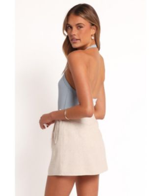 Women's Siena Wrap Mini Skirt - Oatmeal