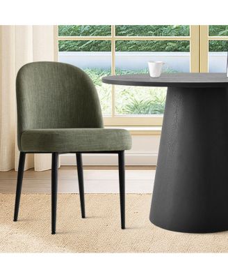  35 Inch MDF Modern 2-Chair  Round Dining Set
