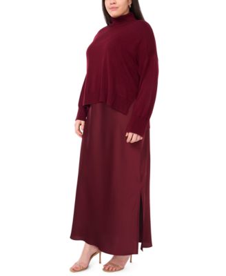 Women's Sleeveless Maxi Dress with Sweater