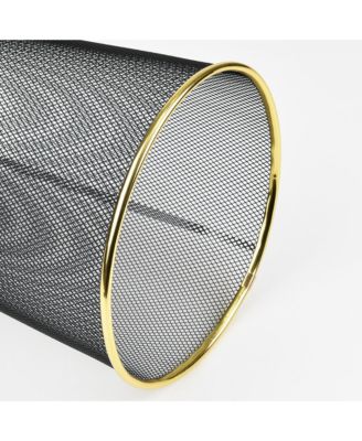 10 Liter Mesh Waste Basket Can for Garbage, Round Open Top Trash Can for Office, Bathroom Bedroom, Kitchen,
