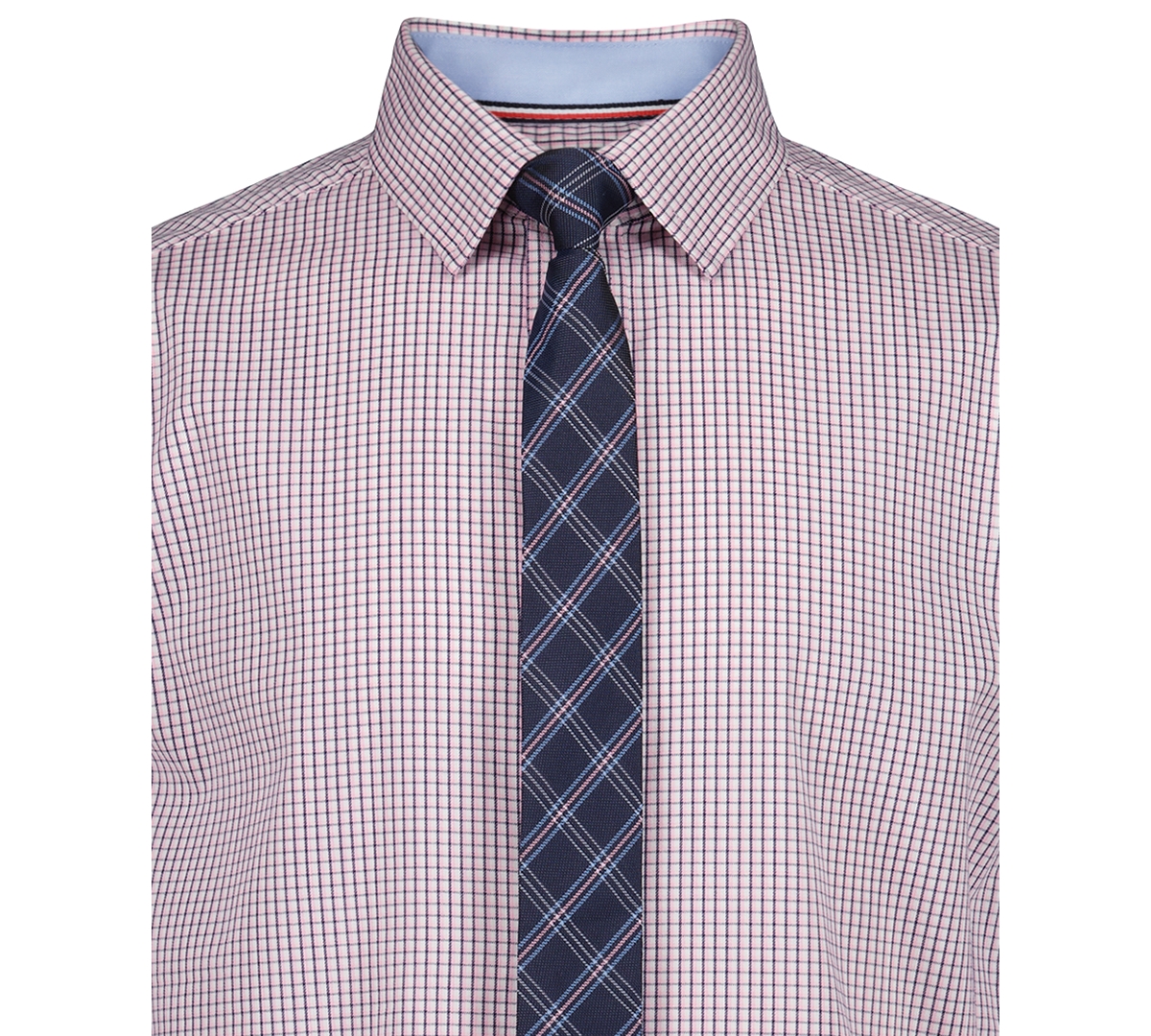 Tommy Hilfiger Boys 8-20 Long Sleeve Stretch Murray Check Shirt In Purple