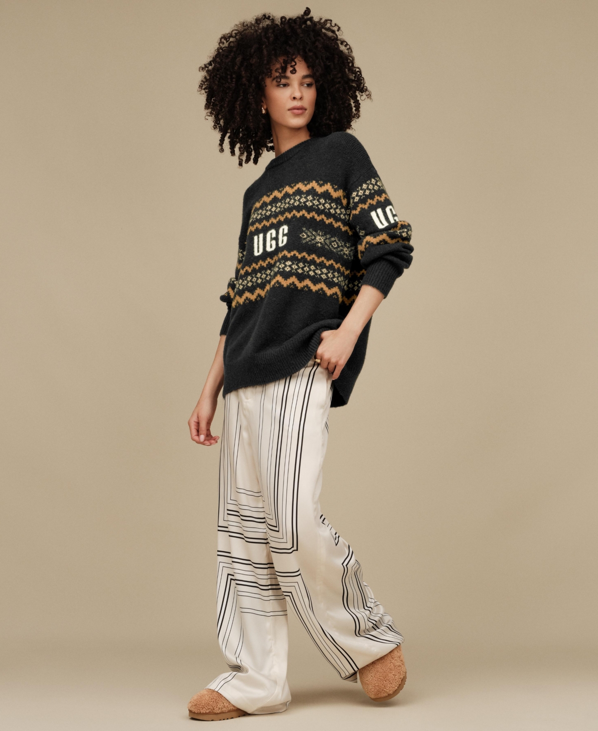 Ugg Women's Kaelan Long Sleeve Fair Isle Knit Sweater In Multi