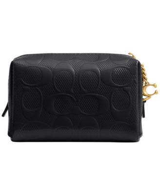 Boxed Essential Mini Patent Signature Cosmetic Pouch