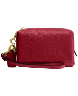 COACH Boxed Essential Mini Patent Signature Cosmetic Pouch - Macy's