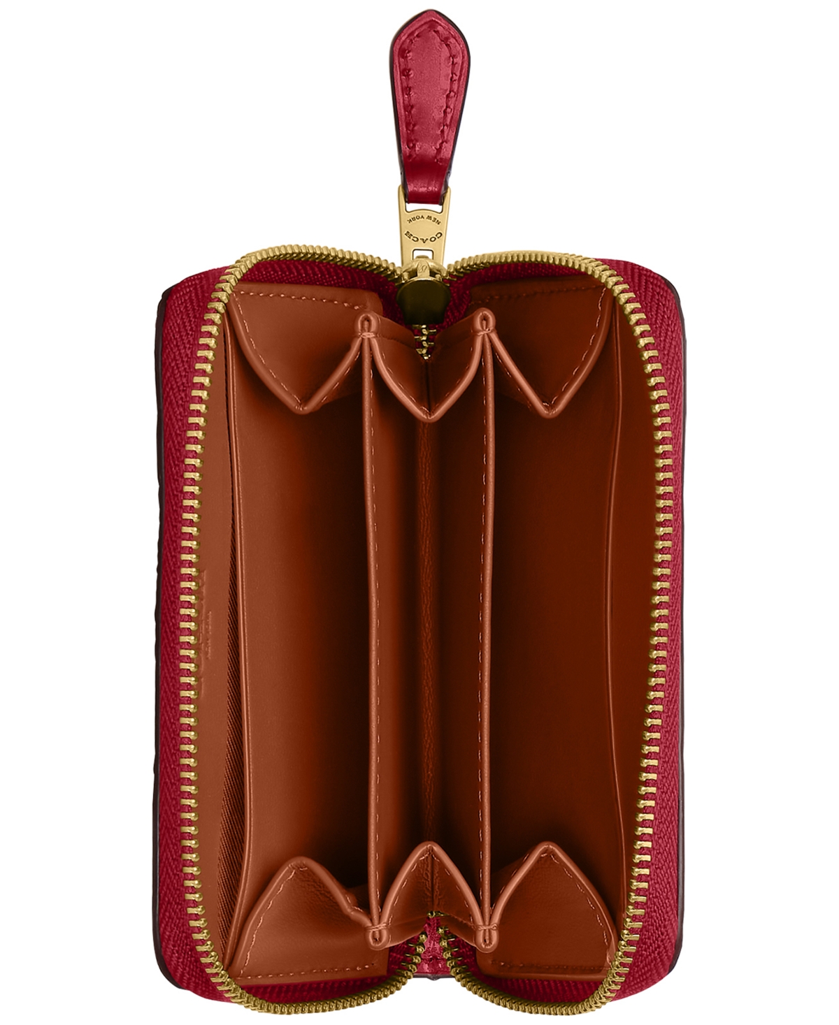 Coach Boxed Small Patent Leather Essential Small Zip Around Card Case