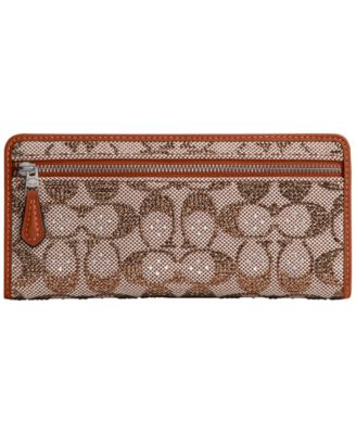 Essential Crystal Signature Jacquard Slim Wallet