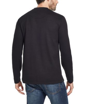 Men's Long Sleeved Waffle Henley T-shirt