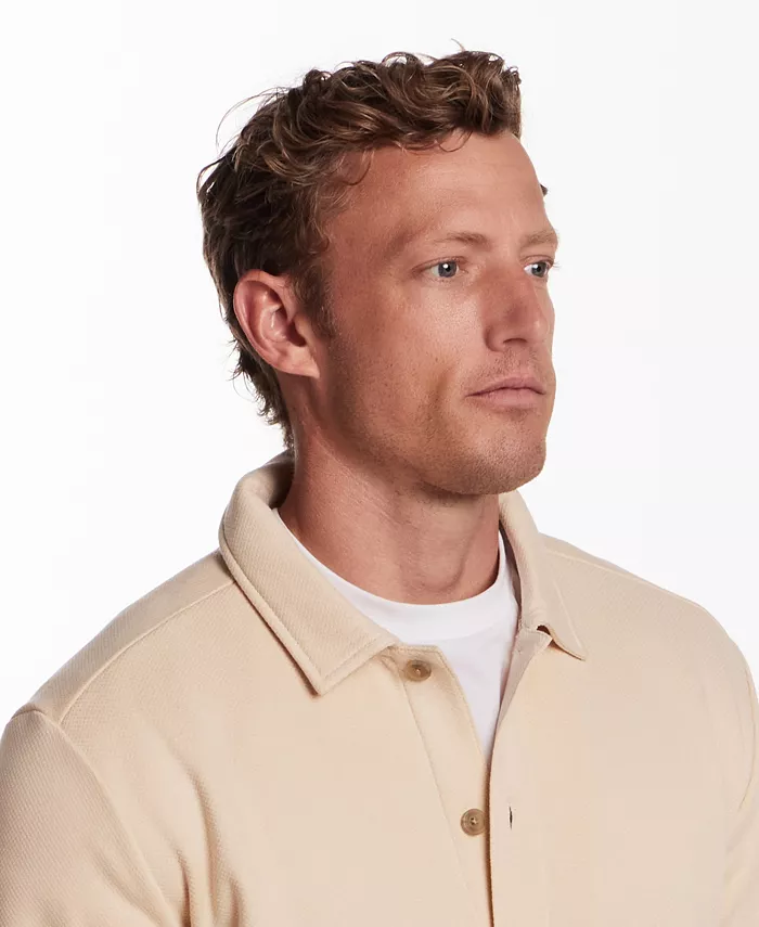 Men's Pebble Fleece Overshirt Jacket - thumbnail 3