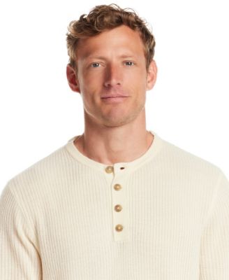 Men's Soft Touch Ribbed Henley Sweater
