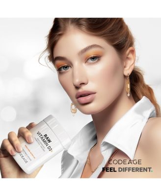 Raw Vitamin D3+ High Potency 5000 IU Supplement- Raw Vitamin Enhanced with Omega-9, Probiotics, Digestive Enzymes, Fruits & Greens 60 Capsules