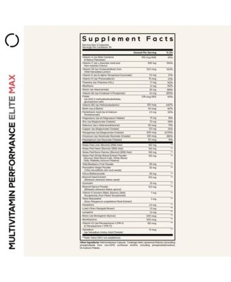 Multivitamin Performance Elite Max Supplement, Vitamins A, B6, B12, C, D, E, Vitamin K (MK-4, M MK-9), Essential Minerals, Lutein 90 Capsules