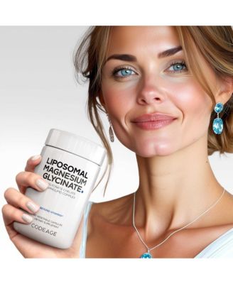 Liposomal Magnesium Glycinate Supplement - Magnesium Bisglycinate Pills - BioPerine Black Pepper - Liposomal Delivery - Non-GMO, Gluten-Free Mineral - 120 Capsules