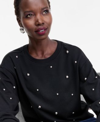 Women's Studded French Terry Sweatshirt