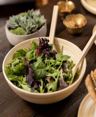 Lexa Collection 12" Bamboo Salad Bowl