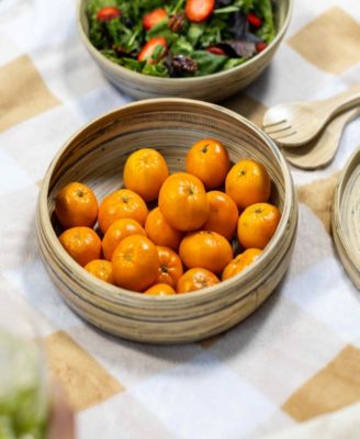 Lexa Collection 12" Bamboo Fruit Bowl