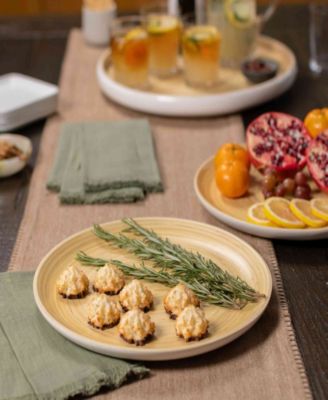 Lexa Collection 12 in Bamboo Serving Tray Set