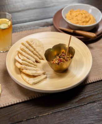 Lexa Collection 12" Bamboo Footed Plate