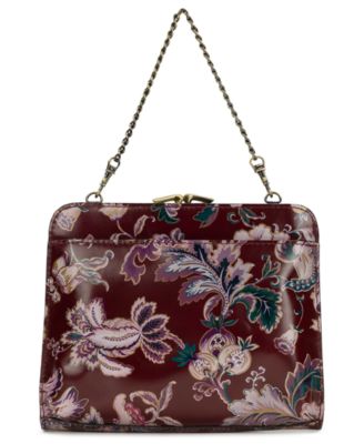 Evangeline Small Leather Kisslock Frame Crossbody Bag