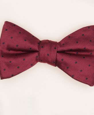 Men's Geo-Pattern Bow Tie & Solid Pocket Square Set, Exclusively at Macy's