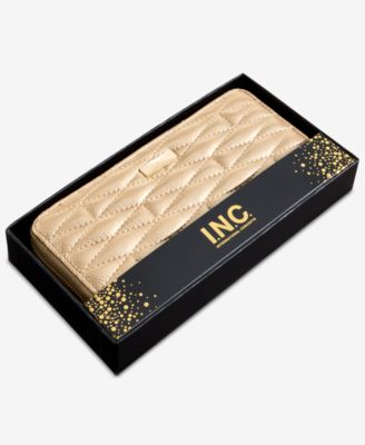 Boxed Hazel Ruched Zip-Around Wallet, Macy's Exclusive  