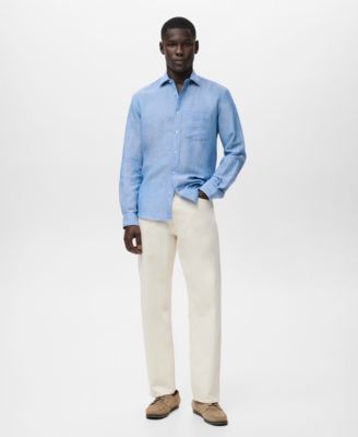 Men's Pocket Linen Shirt