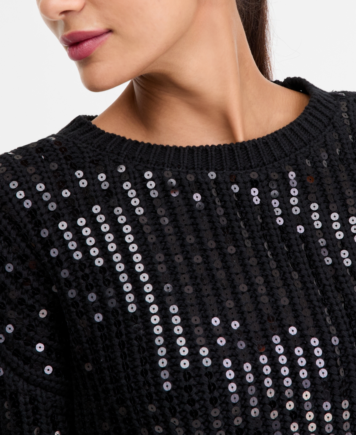 I.n.c. International Concepts Women's Bold Sequin Sweater, Macy's Exclusive