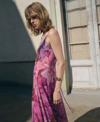 Women's Floral Godet Dress