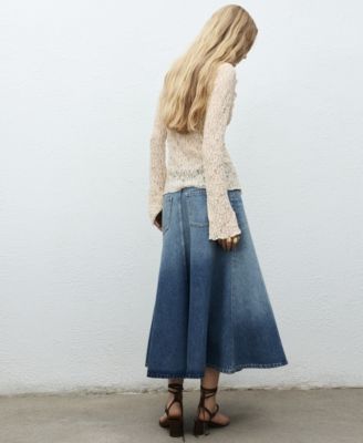 Women's Ruffled Lace Blouse