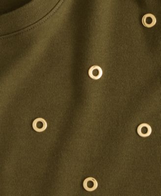 Women's Short-Sleeve Grommet Top, Macy's Exclusive