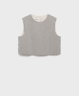 Women's Buttons Striped Top
