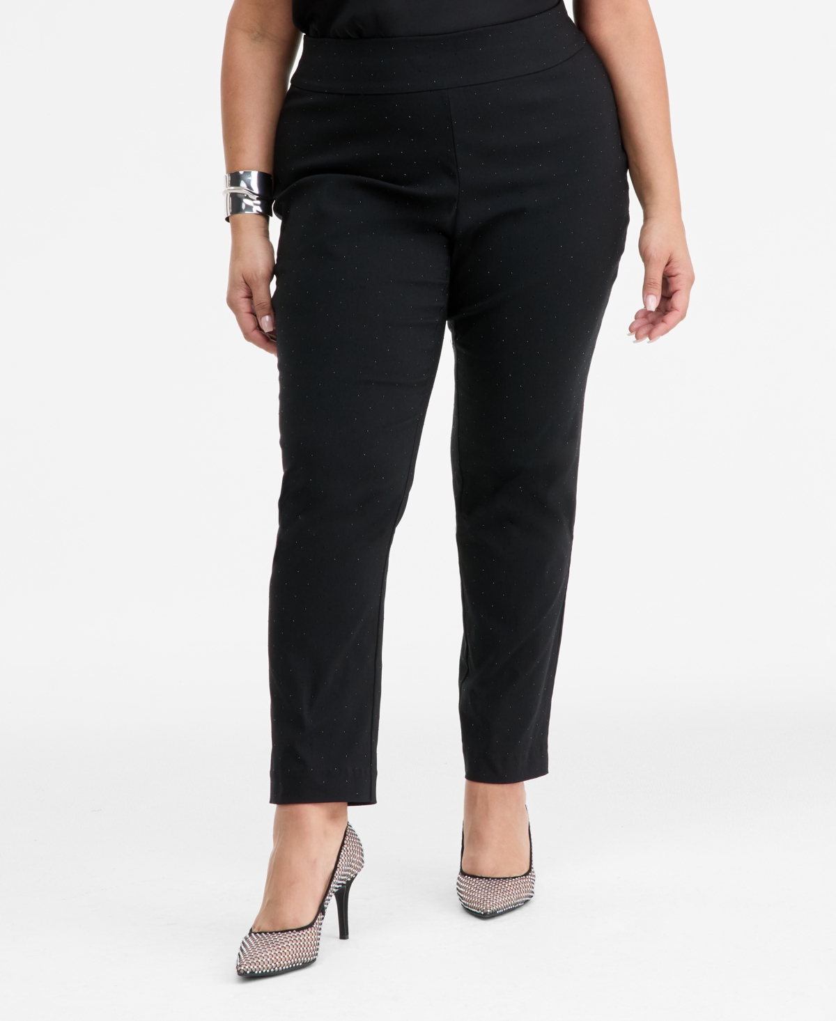 I.n.c. International Concepts Plus Embellished Pants, Macy's Exclusive
