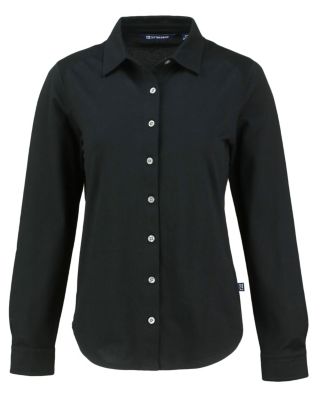 Women's Advantage Tri-Blend Soft Pique Long Sleeve Knitted Button Down