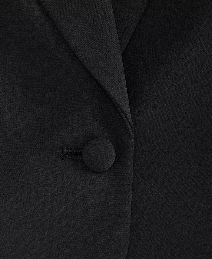 Women's Peak Lapel Cropped Blazer - thumbnail 4