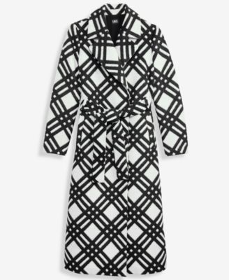 Women's Belted Plaid Coat, Macy's Exclusive