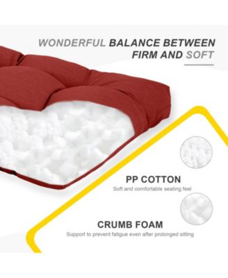 Outdoor Polyester Tufted Bench Cushion for Love Seat, Water-Resistant & Fade-Resistant, 46" x 19.7" x 5.1"