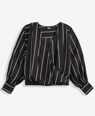 Women's Printed Arm-Slit Surplice Blouse, Macy's Exclusive