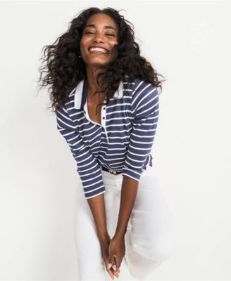 Women's 3/4 Sleeve Supima Cotton Polo Shirt