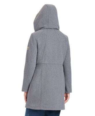 Women's Zip Front Walker Coat With Detachable Hood
