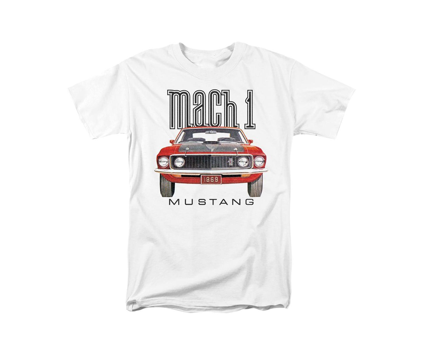 Мужская футболка Mustang Big & Tall Ford 69 Mach 1, цвет: Белый — фото 1