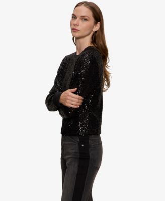 Women's Sparkle Together Sequin Top