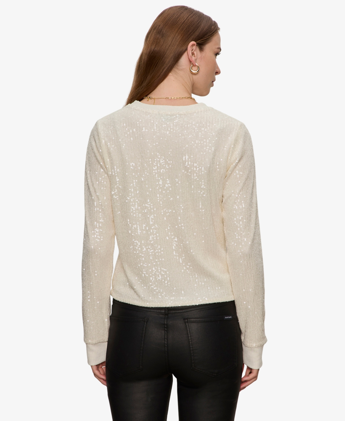 Sanctuary Women's Sparkle Together Sequin Top In Gray