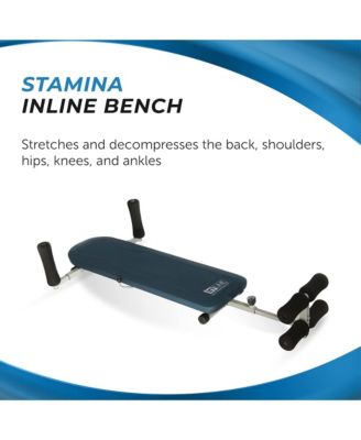 InLine Traction System Joints and Back Stretch Bench, Blue Gray