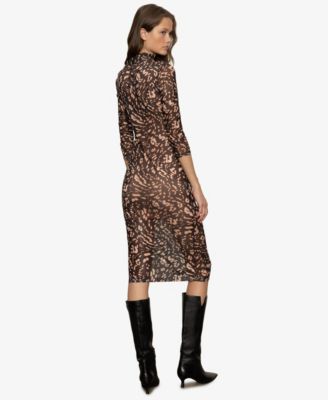 Women's Night Out Long Sleeve Midi Dress