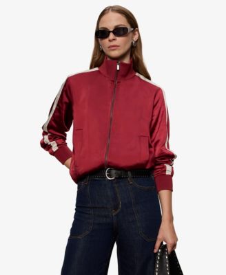 Women's Long Sleeve Satin Track Jacket