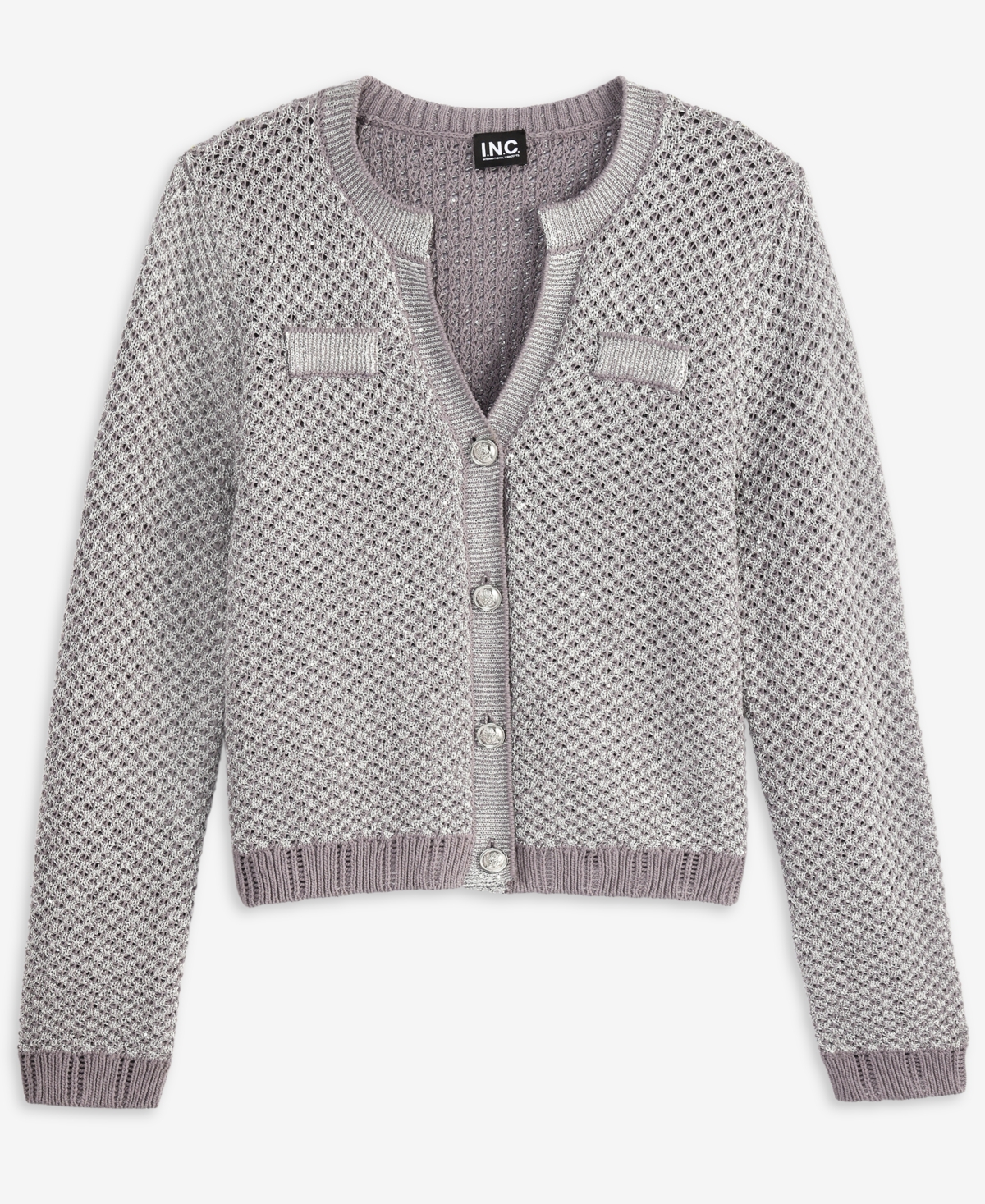 I.n.c. International Concepts Women's Metallic Cardigan, Macy's Exclusive