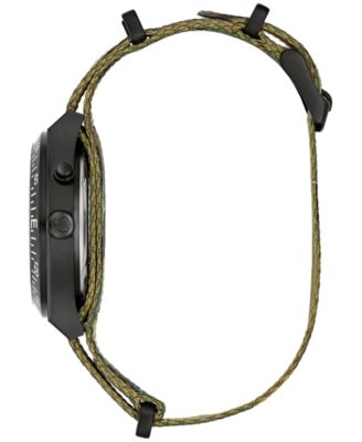 Men's Vintage Casual Lite Up Camouflage Nylon Strap Watch, 39mm