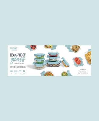 Leak-Proof 14-Pc. Glass Food Storage Set