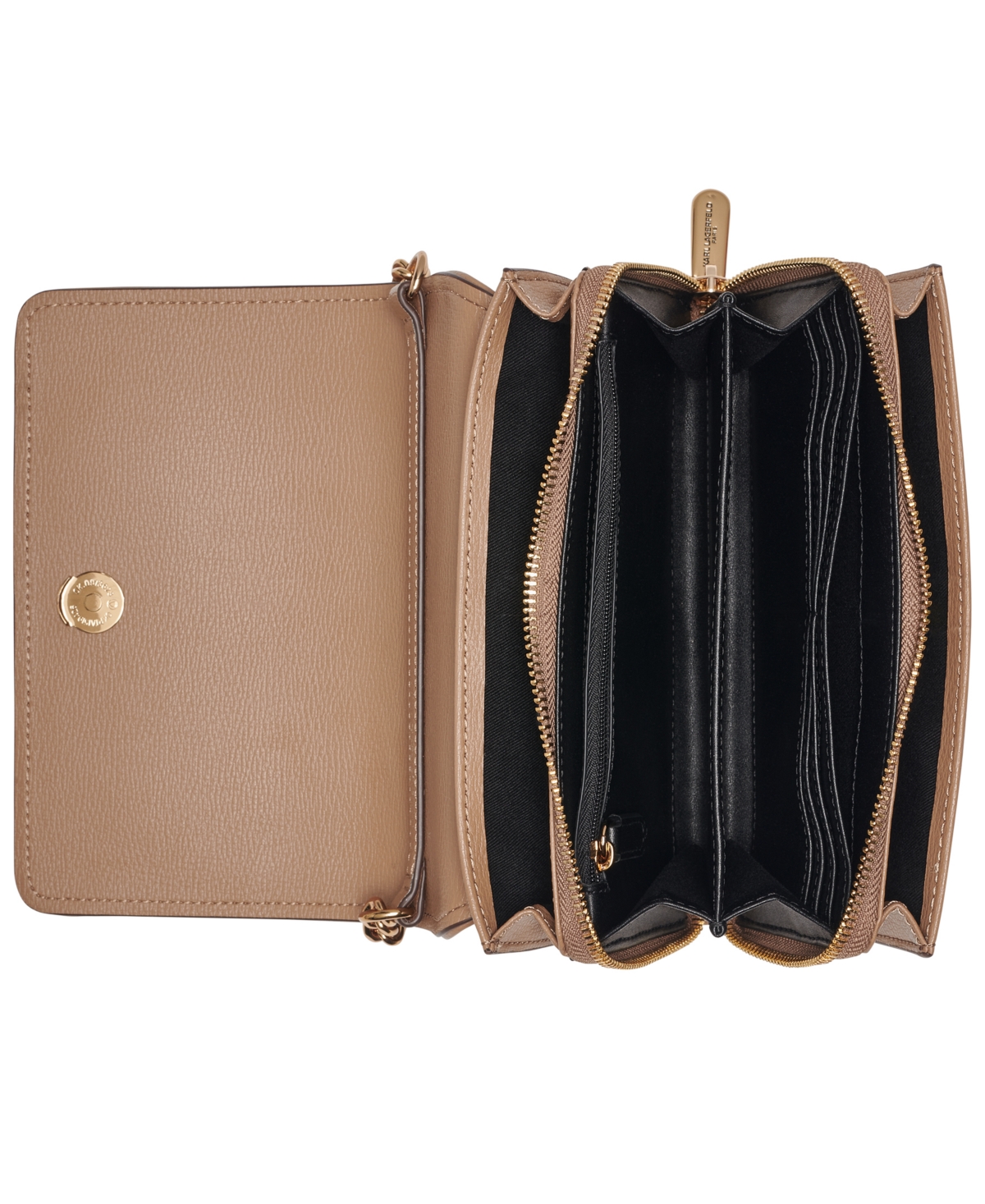 Karl Lagerfeld Lourdes Mini Crossbody Bag In Brown