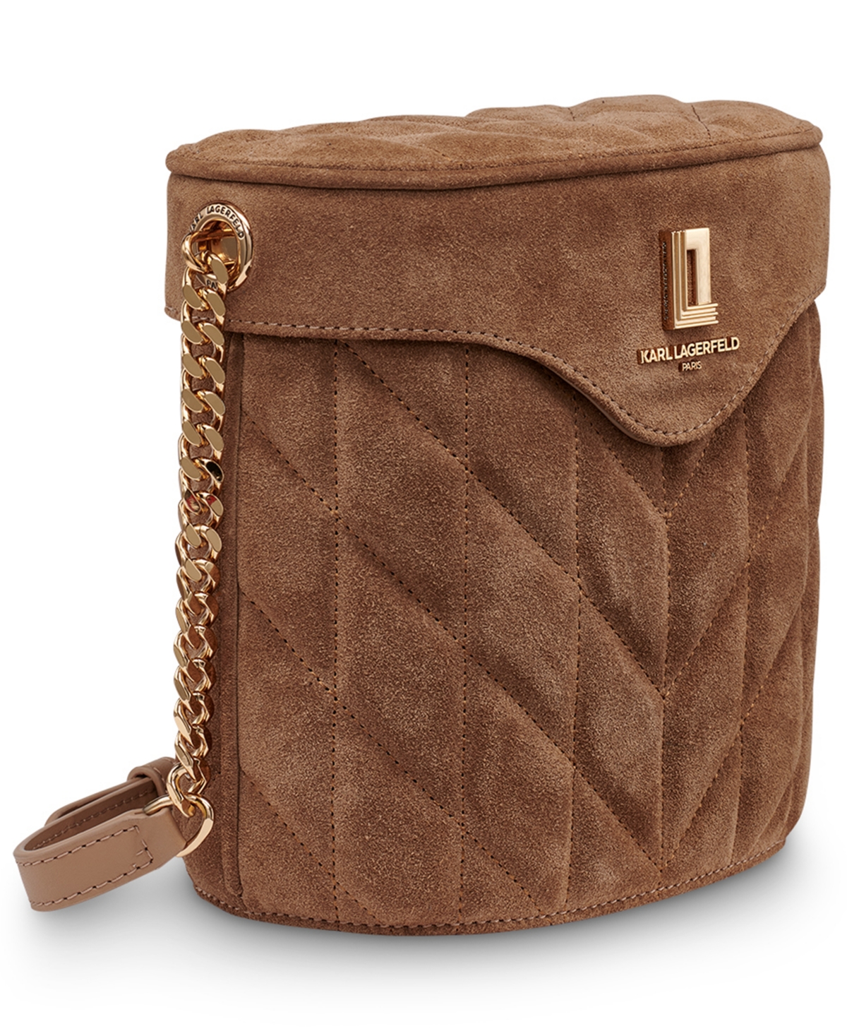 Karl Lagerfeld Lafayette Crossbody Bag In Brown