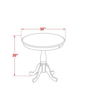 3-Pc 2 Kitchen Dining Chairs and 1 Kitchen Table Modern Kitchen Table Set